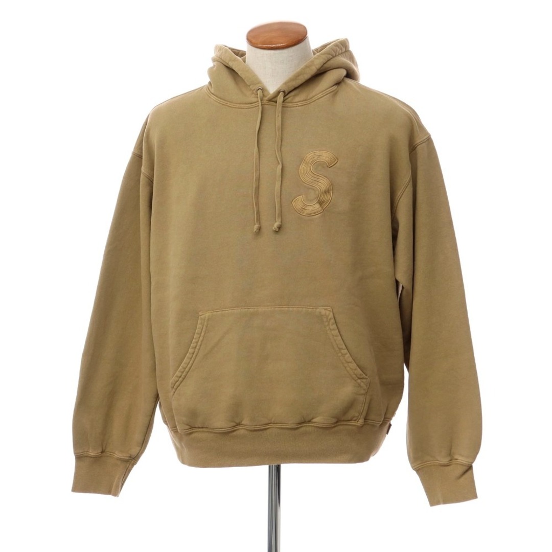 シュプリーム Supreme 2023年春夏　Overdyed S Logo Hooded Sweatshirt オーバーダイ スウェット パーカー タン【サイズM】【メンズ】