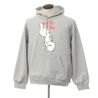 【未使用】シュプリーム Supreme 2023年春夏 UNDERCOVER Anti-You Hooded Sweatshirt プリント スウェットパーカー ブラック【サイズL】【メンズ】