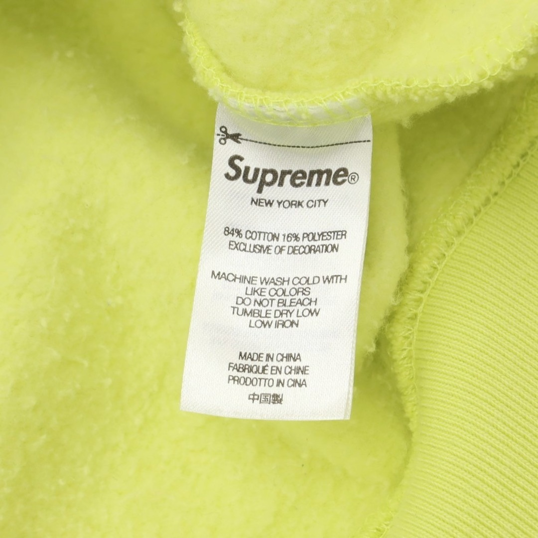 シュプリーム Supreme 2023年春夏 Stronger Than Fear Hooded Sweatshirt スウェットパーカー ライム【サイズL】【メンズ】