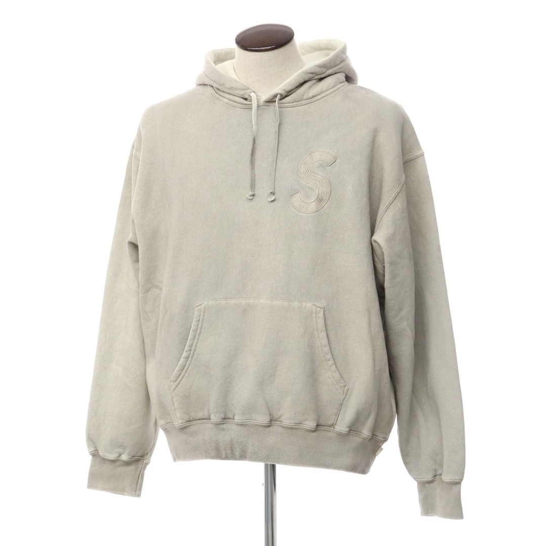 ブランドSupremeシュプリーム Supreme 2023年春夏 Overdyed S Logo Hooded Sweatshirt オーバーダイ スウェットパーカー グレージュ系【サイズL】【メンズ】