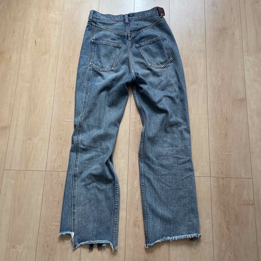 AMERI VINTAGE ZIPPER STRAIGHT DENIM