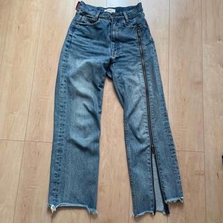 AMERI 新品 公式サイト即完売 ZIPPER STRAIGHT DENIM