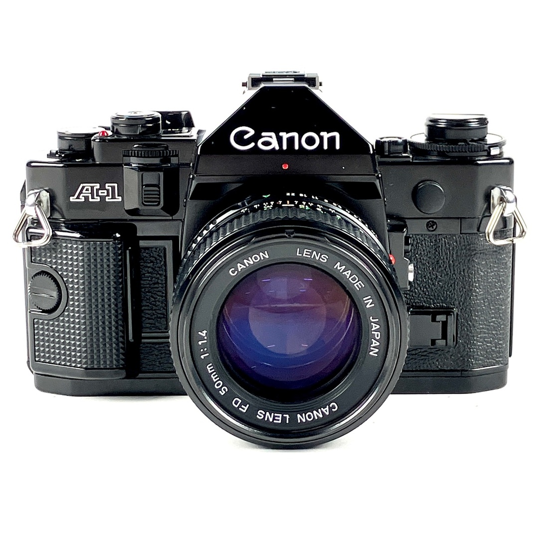 ❁完動品❁Canon A-1 フィルムカメラ FD 50mm f1.4 レンズ-