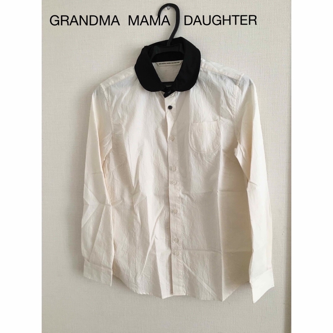 新品‼️GRANDMA MAMA DAUGHTER 丸襟 シャツ ブラウス