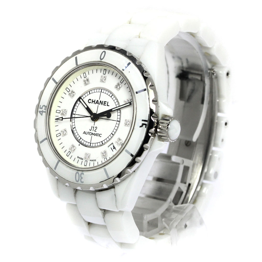 Chanel J12 White Ceramic MOP Diamond Watch H5704