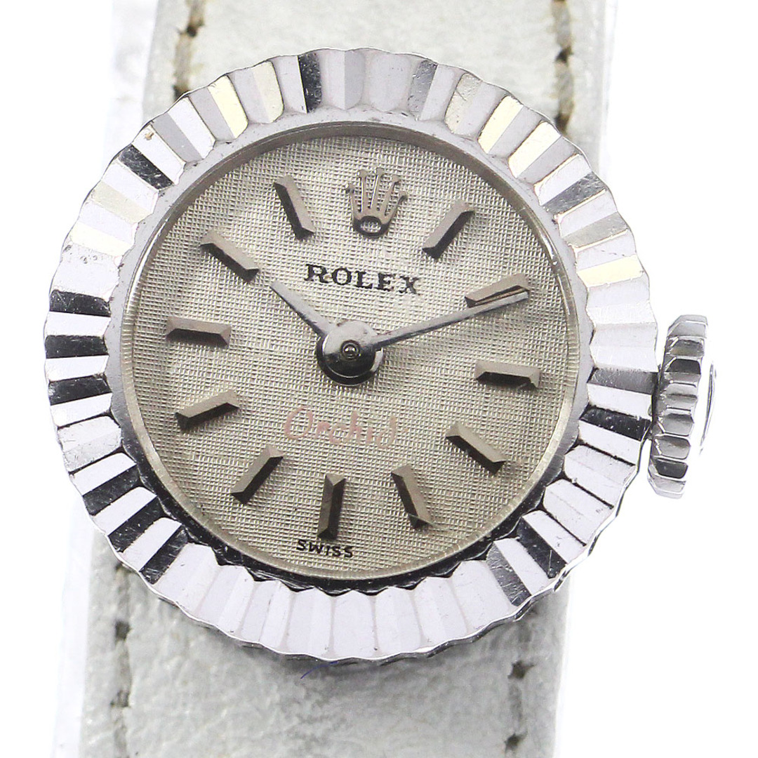 ロレックス ROLEX 2059 カメレオン K18WG Cal.1400 手巻き レディース 内箱付き_766296