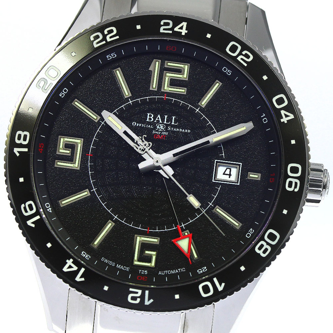 ボールウォッチ BALLWATCH GM3090C エンジニアマスターⅡ パイロットGMT 自動巻き メンズ 美品 箱・保証書付き_764005