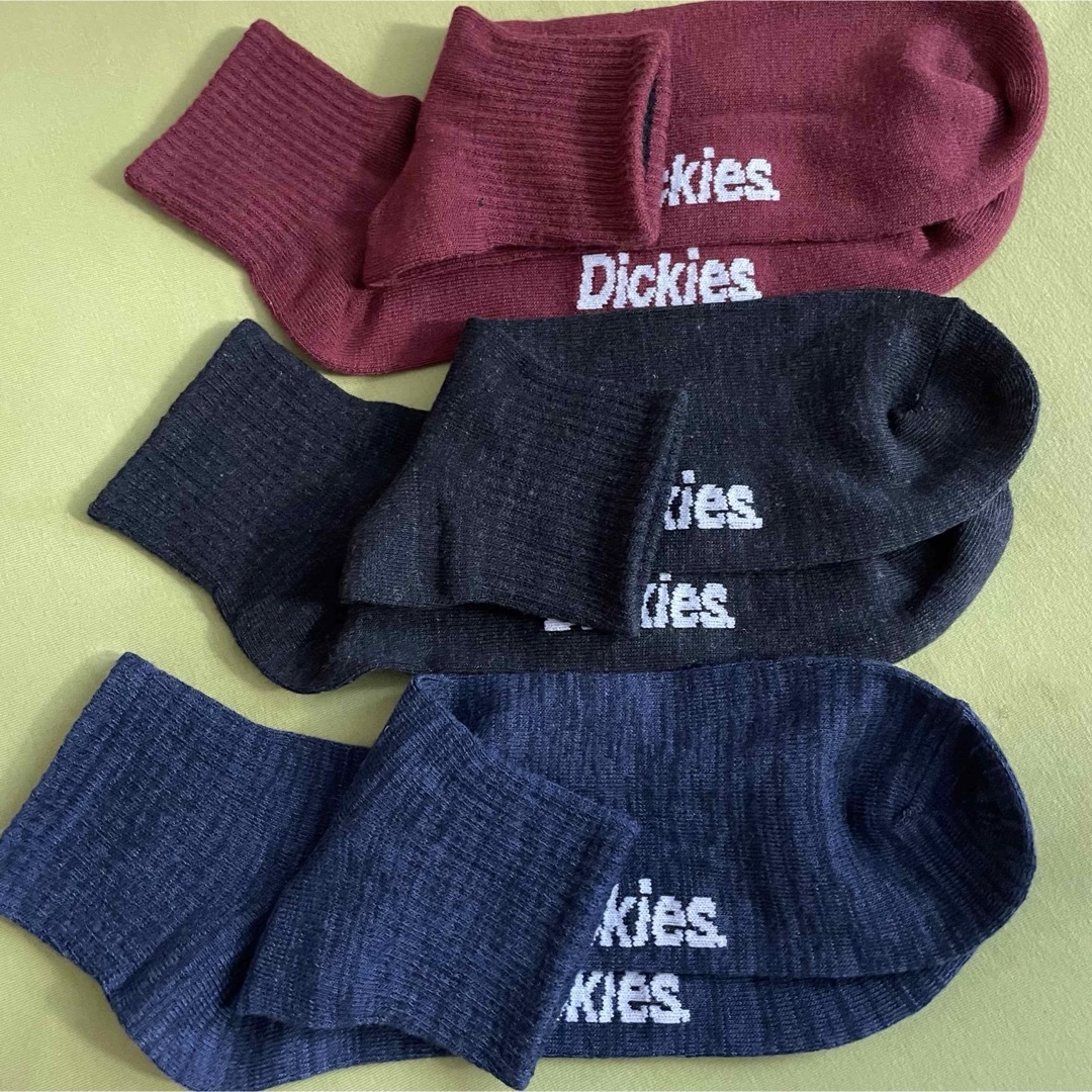 Dickies(ディッキーズ)の【ディッキーズ】ワンポイント刺繍＆足首丈‼️メンズ靴下 3足DK-6A メンズのレッグウェア(ソックス)の商品写真