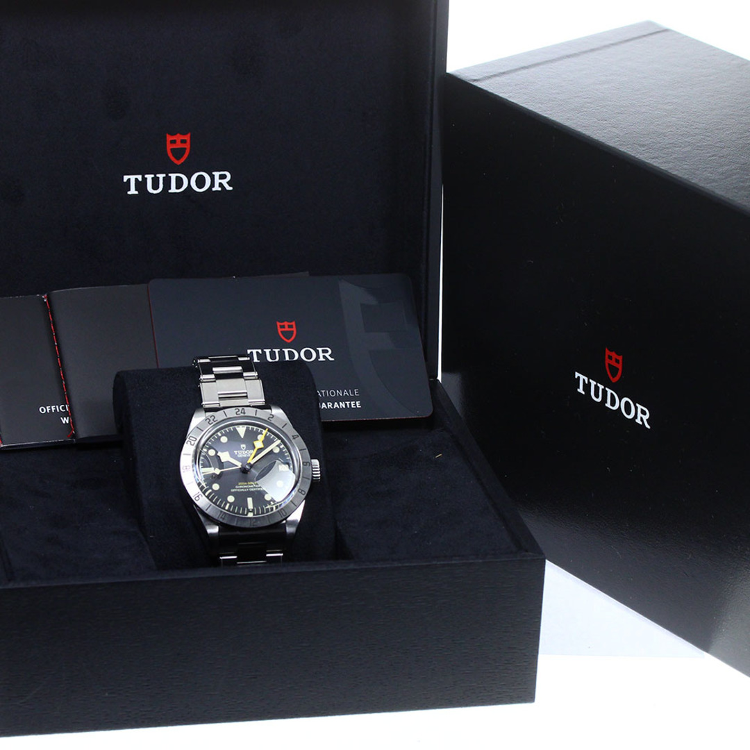 チュードル TUDOR 79470 ブラックベイ プロ GMT デイト 自動巻き メンズ 美品 箱・保証書付き_768073