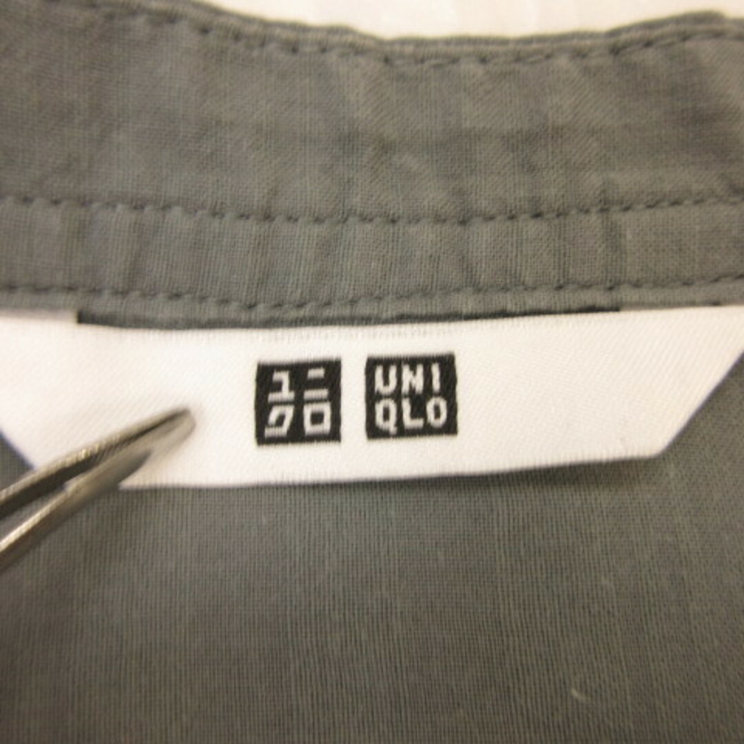 UNIQLO(ユニクロ)のユニクロ UNIQLO カットソー ブラウス 半袖 グレー S レディースのトップス(カットソー(半袖/袖なし))の商品写真