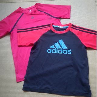 アディダス(adidas)のアディダス  トレーニング  子供  ジャージ  半袖  ２枚  １６０(ウェア)