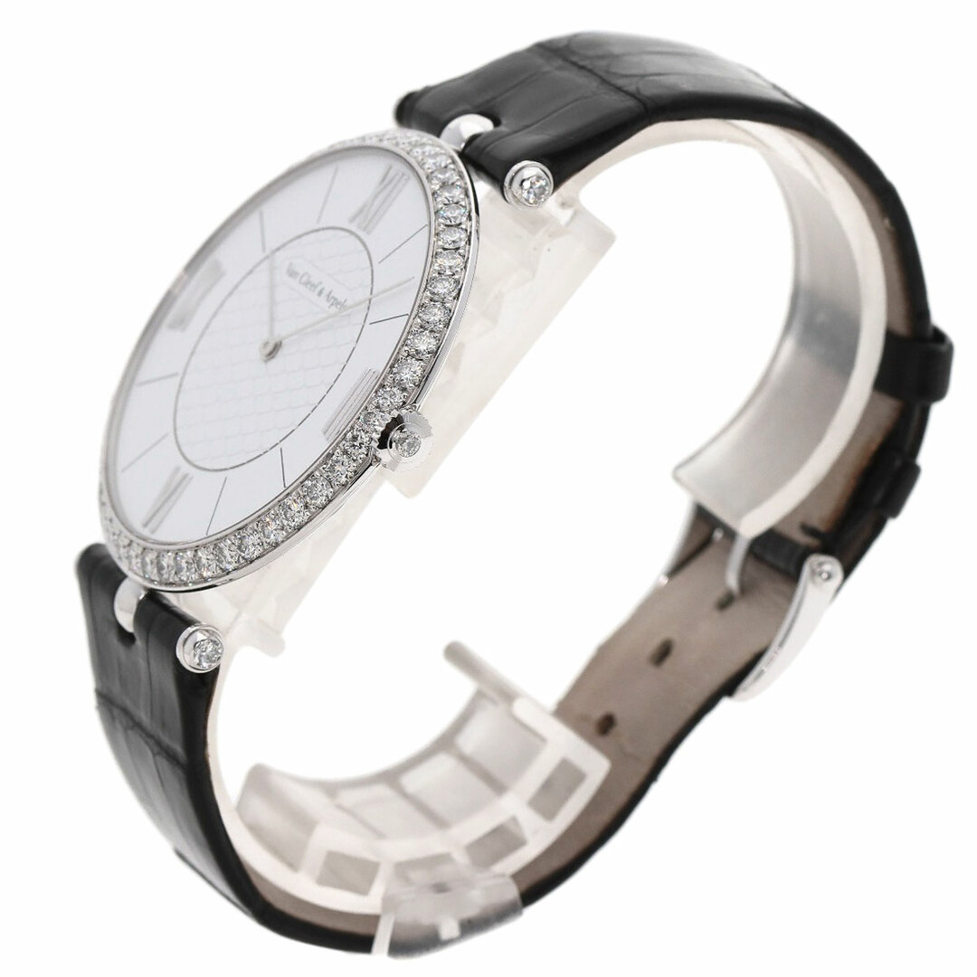 Van Cleef & Arpels(ヴァンクリーフアンドアーペル)のVan Cleef & Arpels VCAR03GJ00 ピエールアーペル メーカーコンプリート ベゼル ダイヤモンド 腕時計 K18WG アリゲーター メンズ メンズの時計(腕時計(アナログ))の商品写真