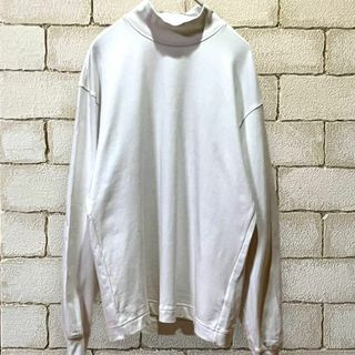 ユニクロ(UNIQLO)の◆UNIQLOユニクロ◆ハイネックヒートテック トップス M 白　AF-147(Tシャツ/カットソー(七分/長袖))