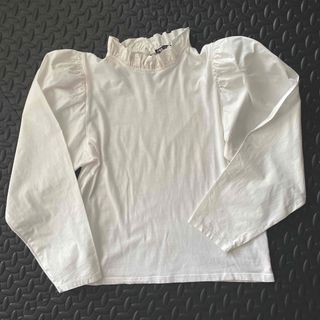 ザラ(ZARA)のZARA 長袖　ブラウス　ホワイト　パフスリーブ(シャツ/ブラウス(長袖/七分))