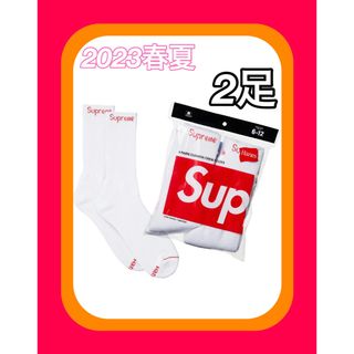 シュプリーム(Supreme)のSupreme/Hanes Crew Socks ヘインズ　ソックス　2足(ソックス)