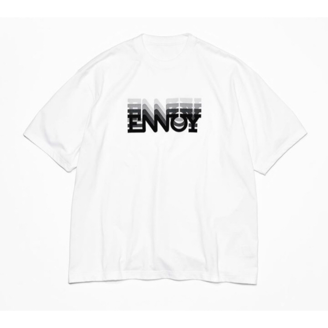 メンズENNOY エンノイ ELECTRIC LOGO GRADATION Tシャツ
