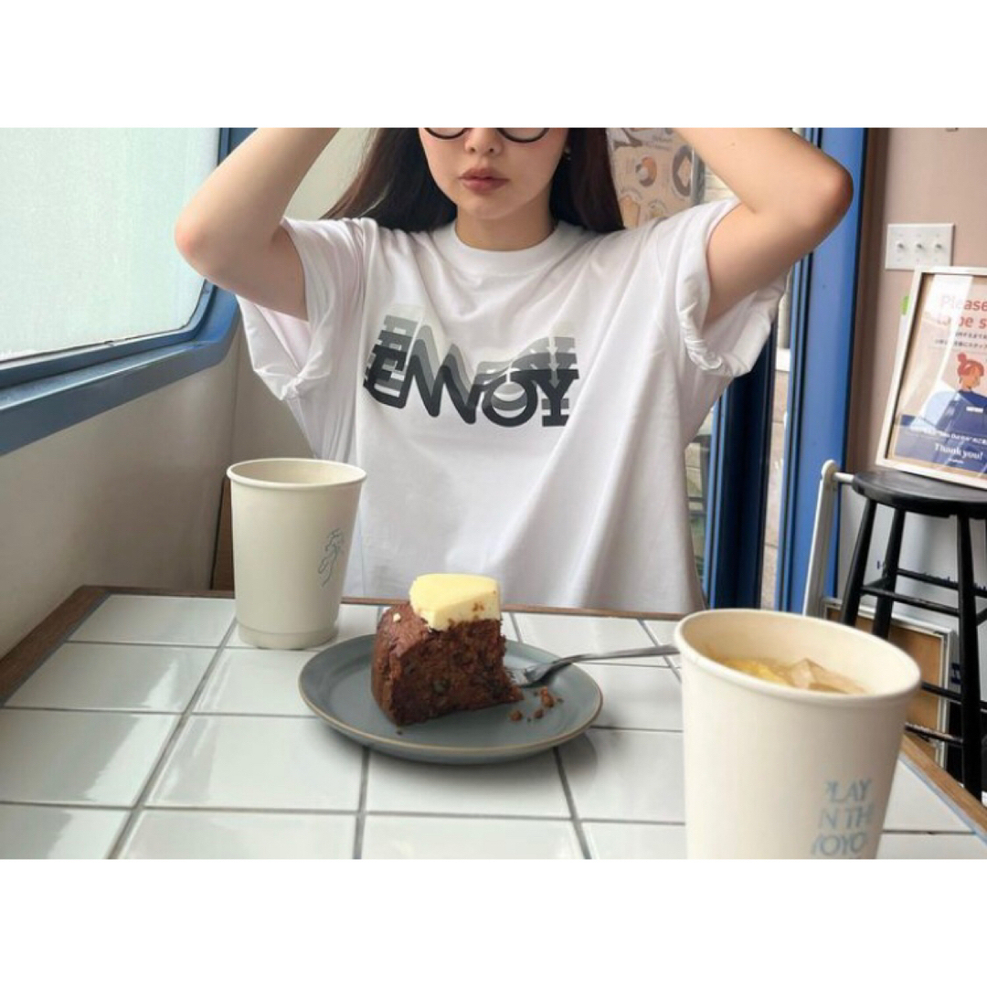 ENNOY エンノイELECTRIC LOGO GRADATION tシャツ