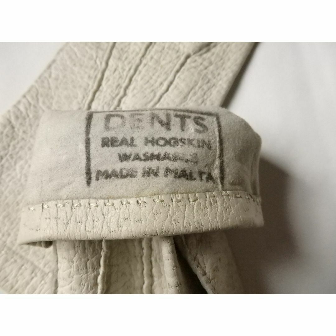 レア ホワイトペッカリー Dents レザーグローブ ヴィンテージ 7 | agro
