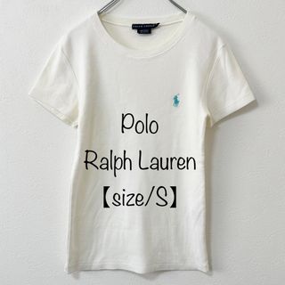 ポロラルフローレン(POLO RALPH LAUREN)のポロラルフローレン★半袖Tシャツ★無地/ワンポイントポニーロゴ★ホワイト/白★S(Tシャツ(半袖/袖なし))