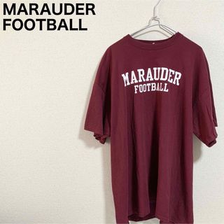 MARAUDER FOOTBALL Tシャツ メンズ2XL 両面プリント ロゴ(Tシャツ/カットソー(半袖/袖なし))