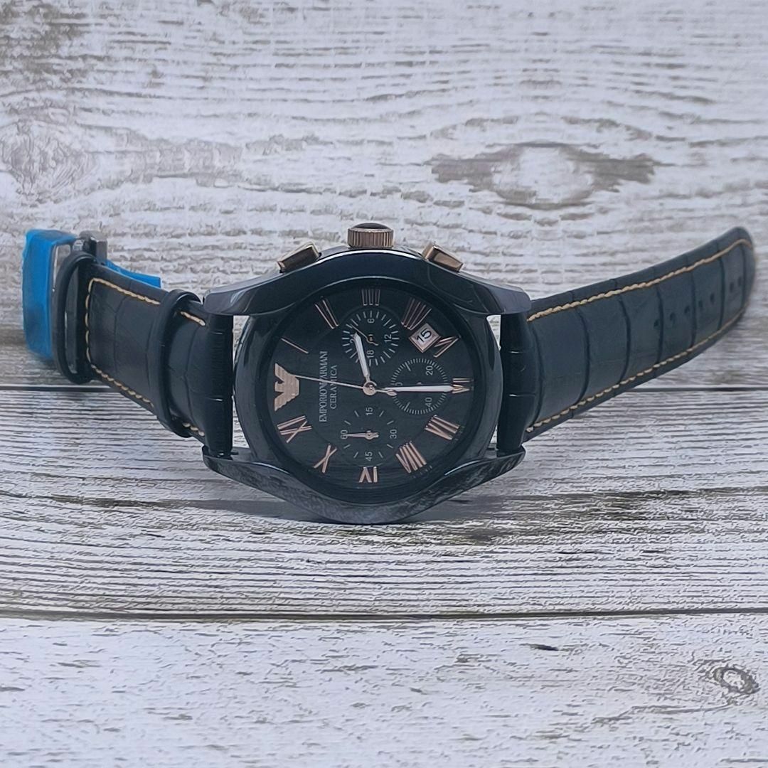 動作品　エンポリオアルマー二　腕時計　ARMANI　セラミック　黒　定価5万円
