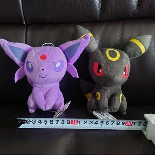 ポケモン(ポケモン)のポケモン　コロっとまんまるぬいぐるみ2　エーフィ＆ブラッキー(ぬいぐるみ/人形)