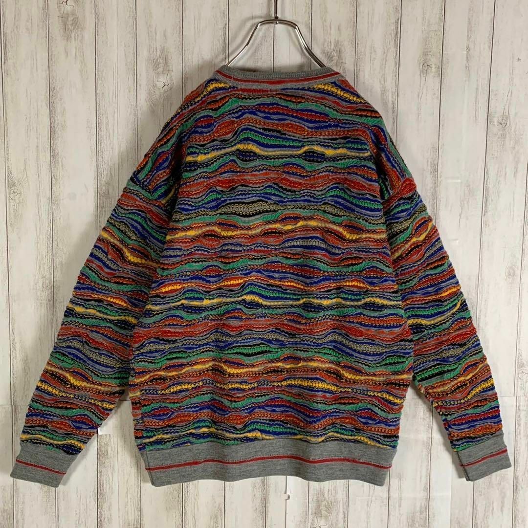 【超希少モデル】ヒステリックグラマー 刺繍ビッグロゴ 総柄立体3D編みニット美品