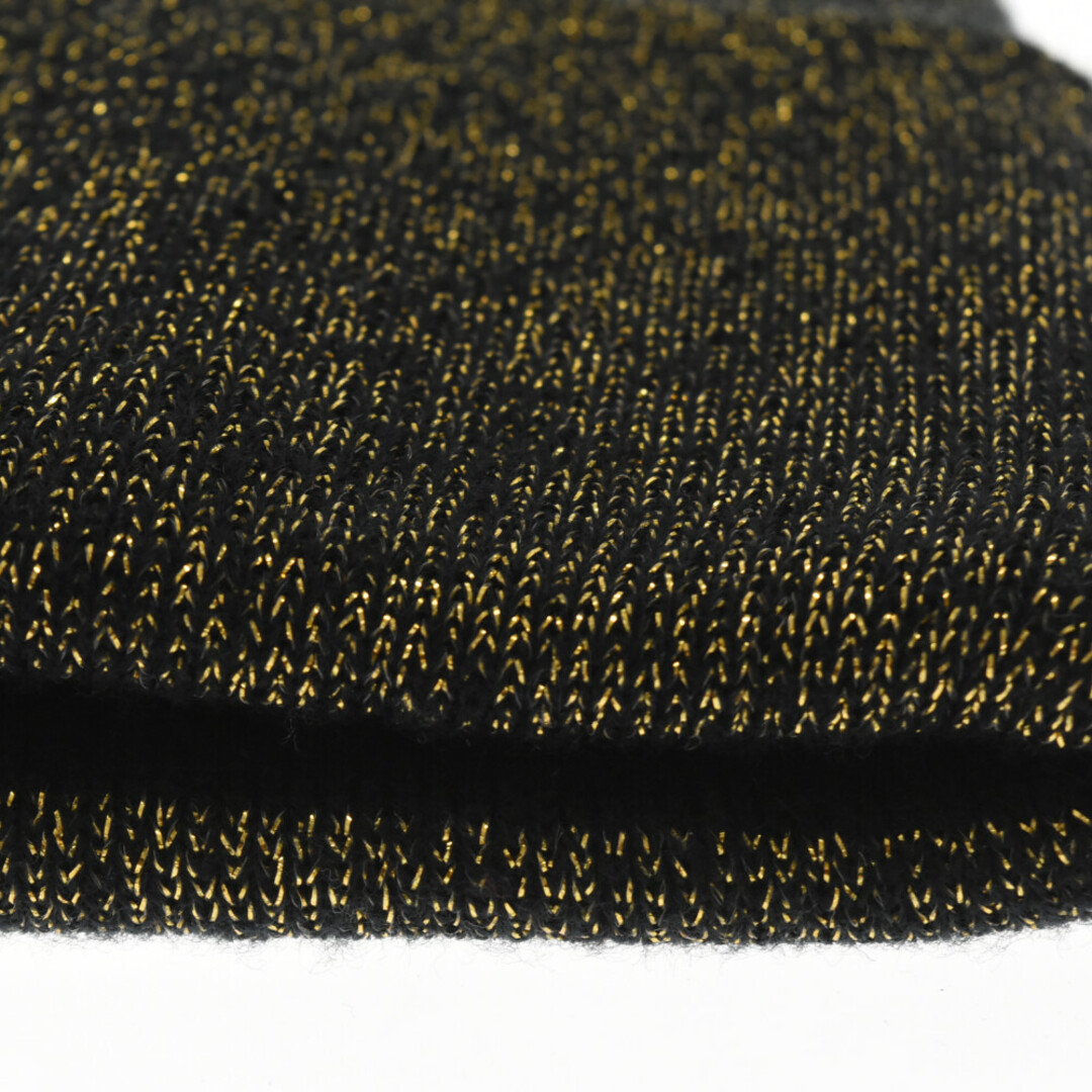 Supreme(シュプリーム)のSUPREME シュプリーム 16SS Tinsel Beanie ラメ入りボックスロゴニット帽 ビーニー ブラック/ゴールド メンズの帽子(ニット帽/ビーニー)の商品写真