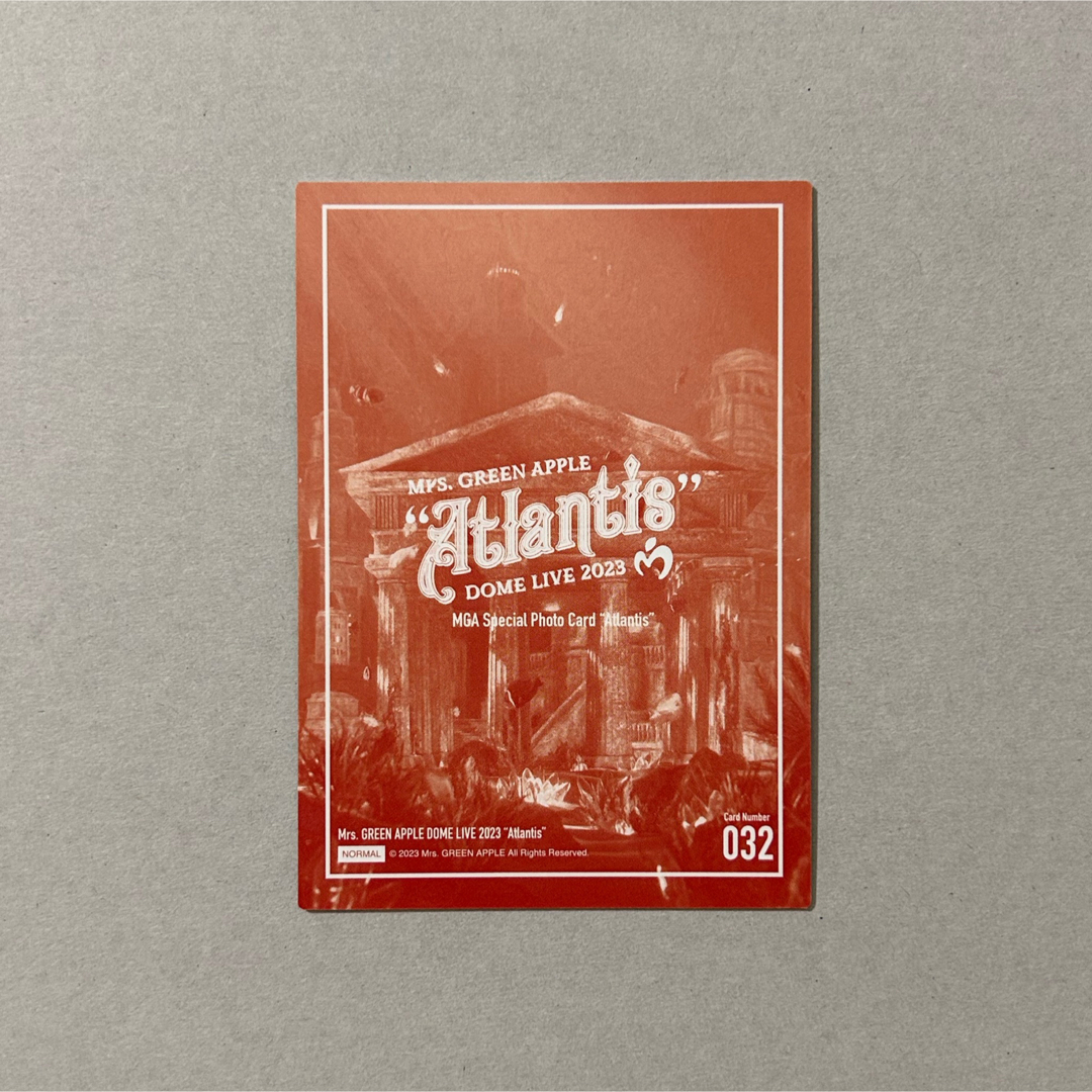 ミセスグリーンアップル フォトカード 大森元貴 Atlantis 032 エンタメ/ホビーのタレントグッズ(ミュージシャン)の商品写真