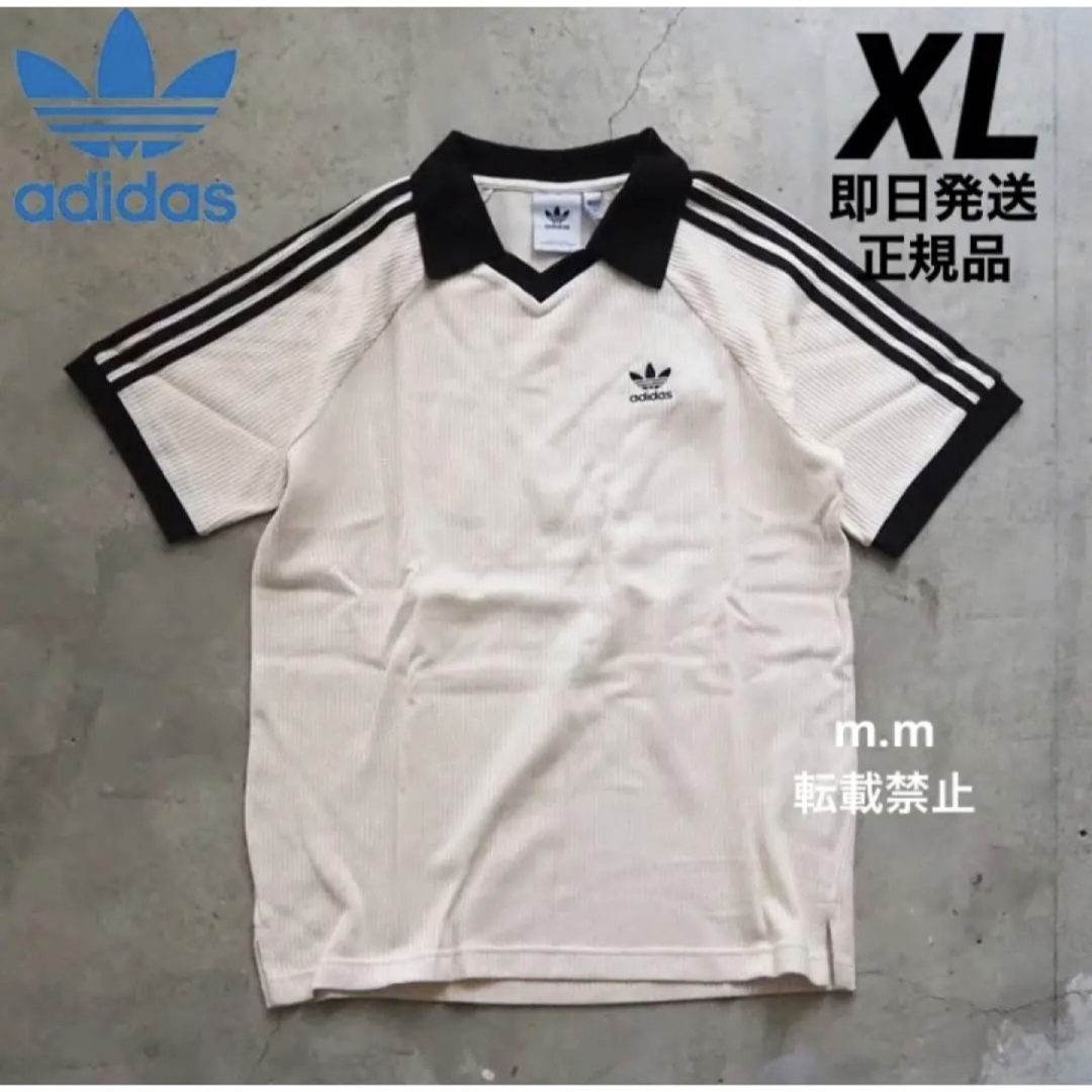 adidas(アディダス)の送料無料⭐️アディダス ワッフル ポロシャツ メンズ Tシャツ 半袖  XL メンズのトップス(ポロシャツ)の商品写真