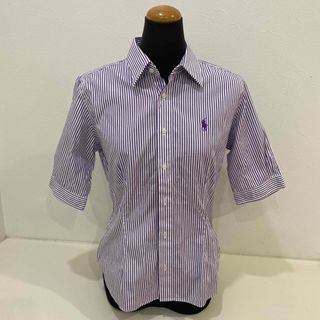 ラルフローレン(Ralph Lauren)の未着用☆ラルフローレンストライプ半袖シャツRalph LaurenSPORT(シャツ/ブラウス(半袖/袖なし))