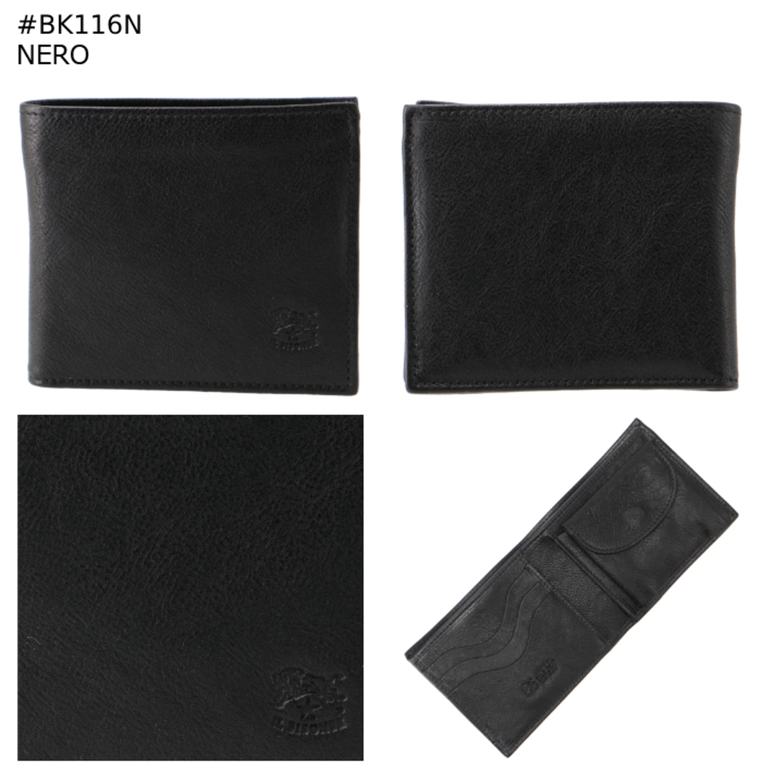 IL BISONTE - イルビゾンテ IL BISONTE 二つ折り財布 メンズ IL BISONTE - イルビゾンテ IL BISONTE 二つ折り財布 メンズ