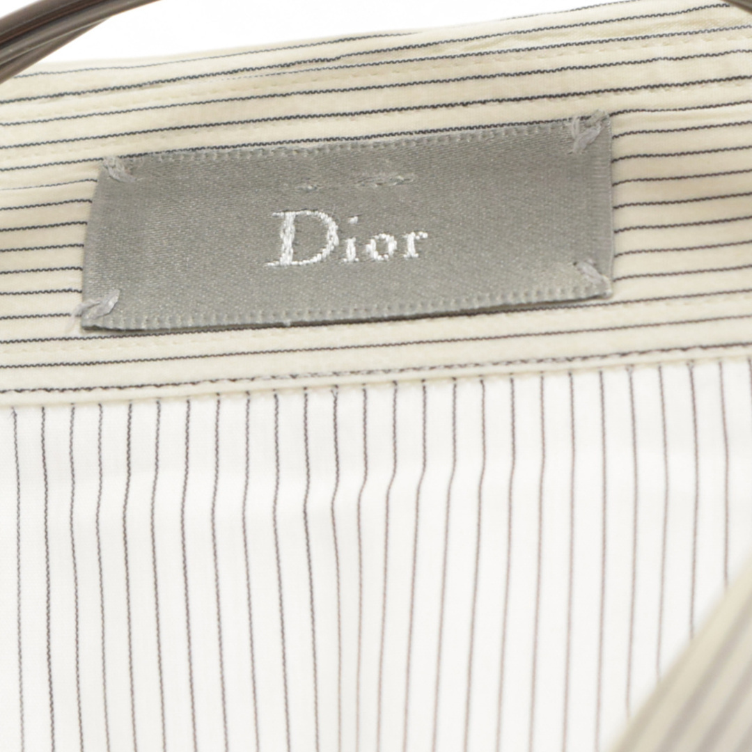 DIOR HOMME(ディオールオム)のDior HOMME ディオールオム BEE 刺繍 ストライプ 長袖シャツ ブラック/ホワイト メンズのトップス(シャツ)の商品写真