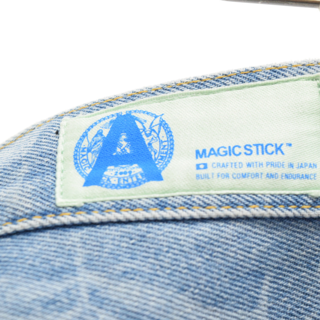 MAGIC STICK マジックスティック FLORAL JEAN フローラル 花柄 デニムパンツ インディゴブルー メンズのパンツ(デニム/ジーンズ)の商品写真