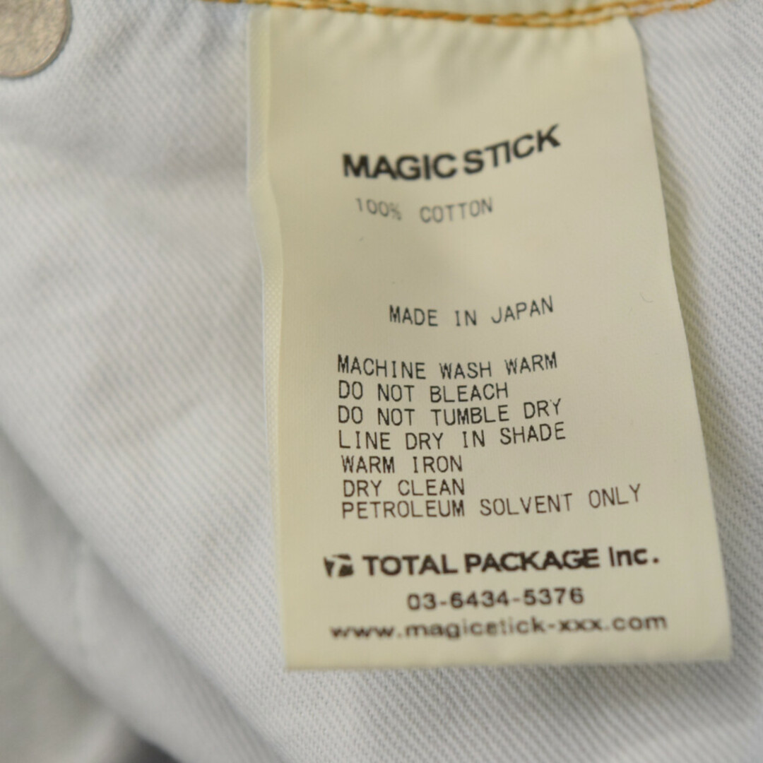 MAGIC STICK マジックスティック FLORAL JEAN フローラル 花柄 デニムパンツ インディゴブルー メンズのパンツ(デニム/ジーンズ)の商品写真