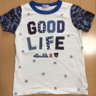 ダブルビー(DOUBLE.B)のミキハウス ダブルB お袖がカモフラ柄☆半袖Tシャツ(Tシャツ/カットソー)