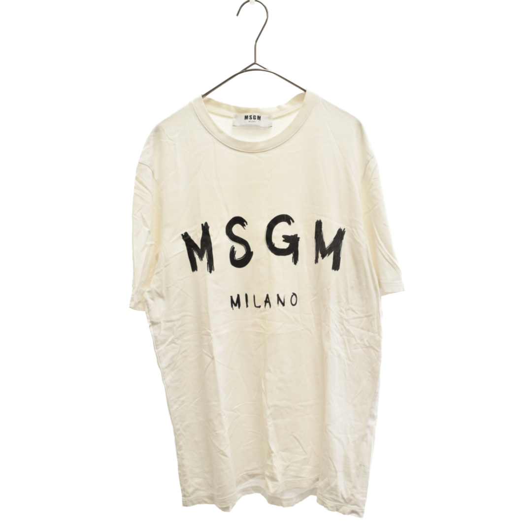 MSGM エムエスジーエム ⭐︎ 異素材 MIX ロゴ Tシャツ