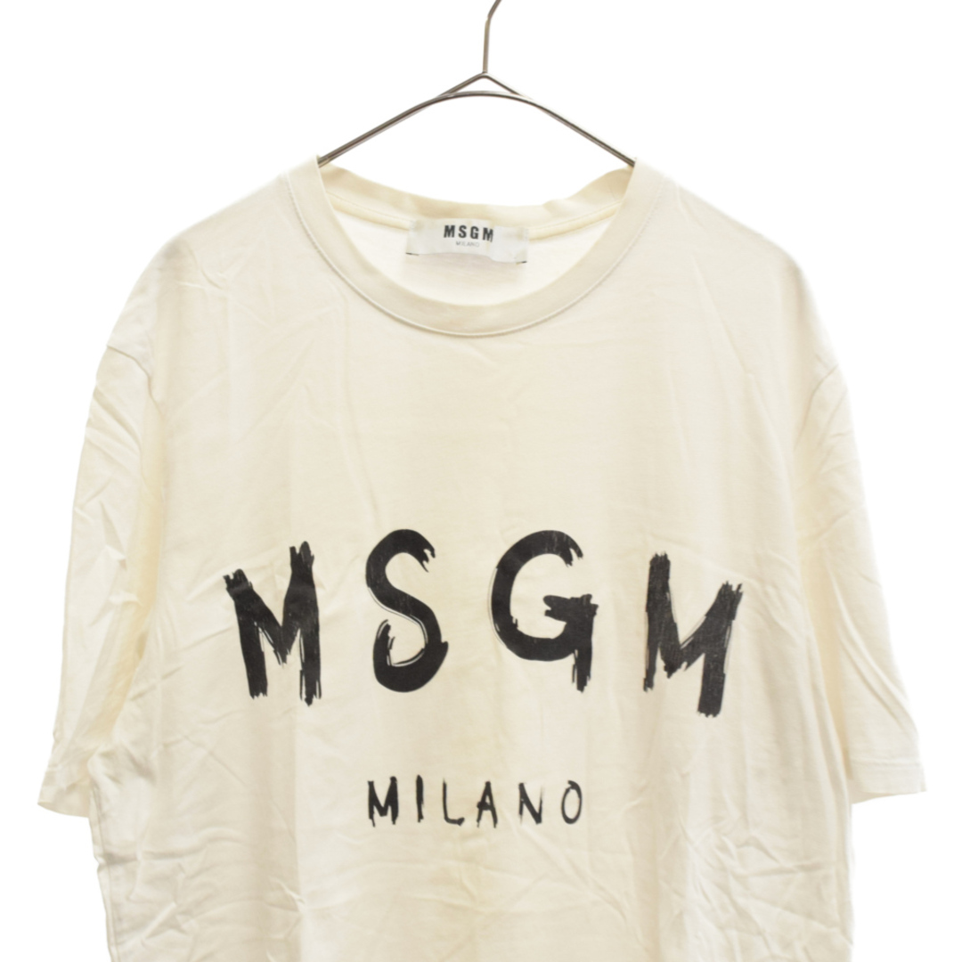 MSGM エムエスジーエム ⭐︎ 異素材 MIX ロゴ Tシャツ