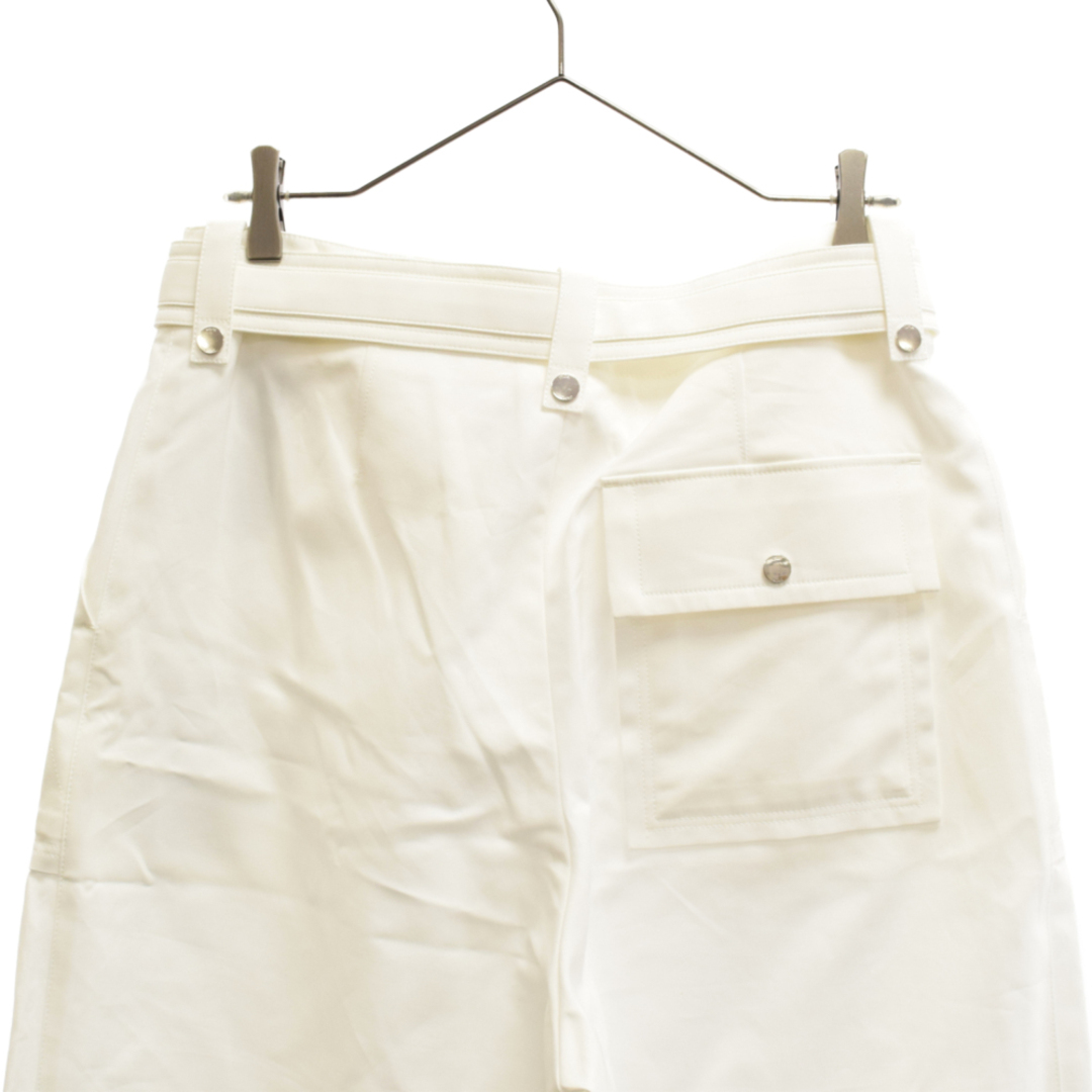 DIOR ディオール x Sacai Cropped Pants Cotton Faille サカイ クロップドパンツ コットンファイユ ホワイト 213C122B4451 3