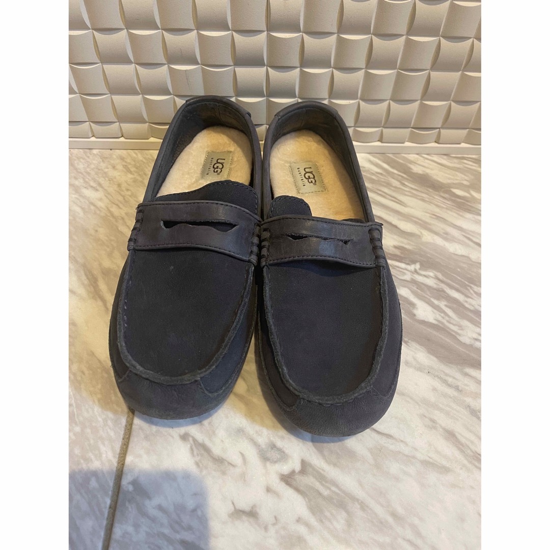 UGG TUCKER/ローファー/28cm/NVY/ネイビー/レザー/1