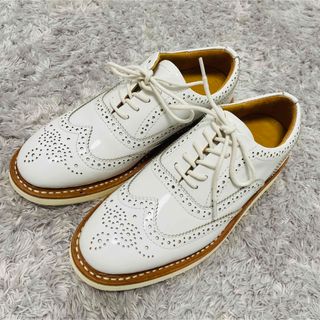 極美品LUCKY HORSE SHOESウイングチップ ゴルフシューズ