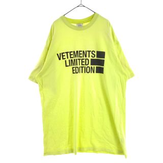 VETEMENTS ヴェトモン 22SS BIG LOGO LIMITED EDITION T-SHIRT