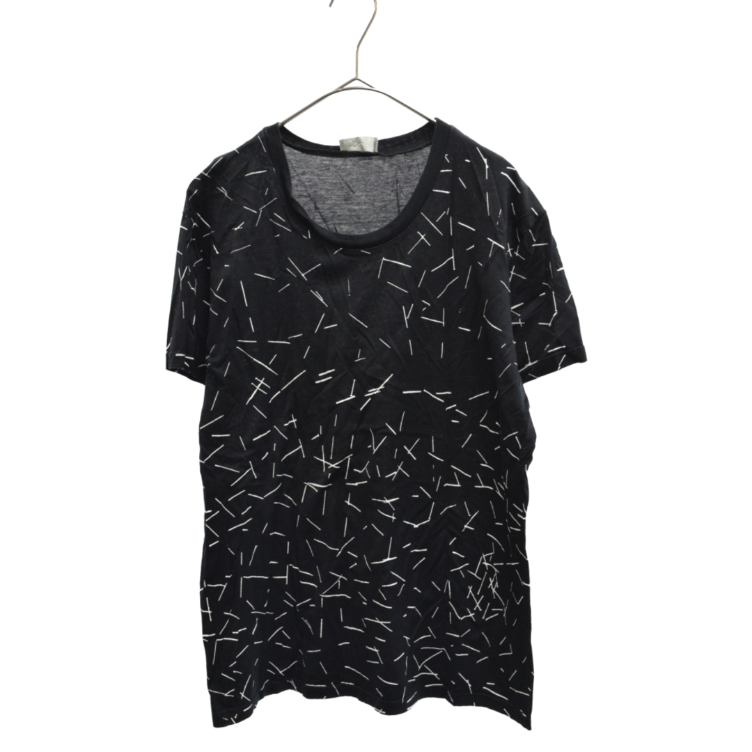Dior HOMME ディオールオム 総柄 半袖カットソー Tシャツ ブラック 123J000A0291
