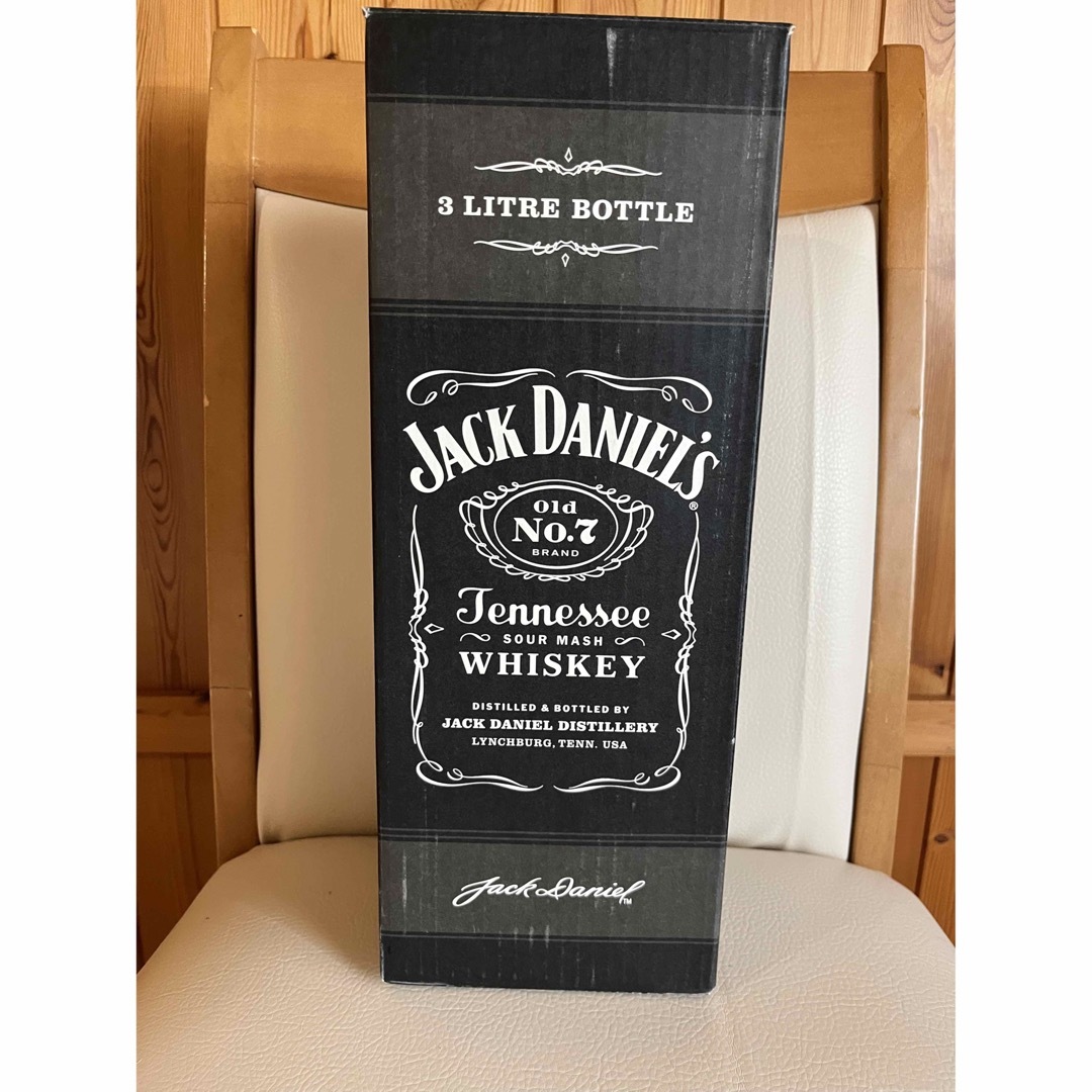 JACK DANIEL'S(ジャックダニエル)のジャックダニエル　3L 空瓶　箱付き 食品/飲料/酒の酒(ウイスキー)の商品写真