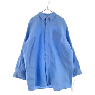 サカイ(sacai)のSacai サカイ 23SS Double Faced Silk Cotton Dress ダブルフェイス シルクコットン ドレス オーバーサイズ長袖シャツ ライトブルー 23-06687(シャツ)