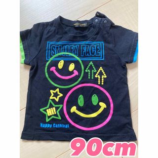 スマイリーフェイス　半袖トップス　90cm(Tシャツ/カットソー)