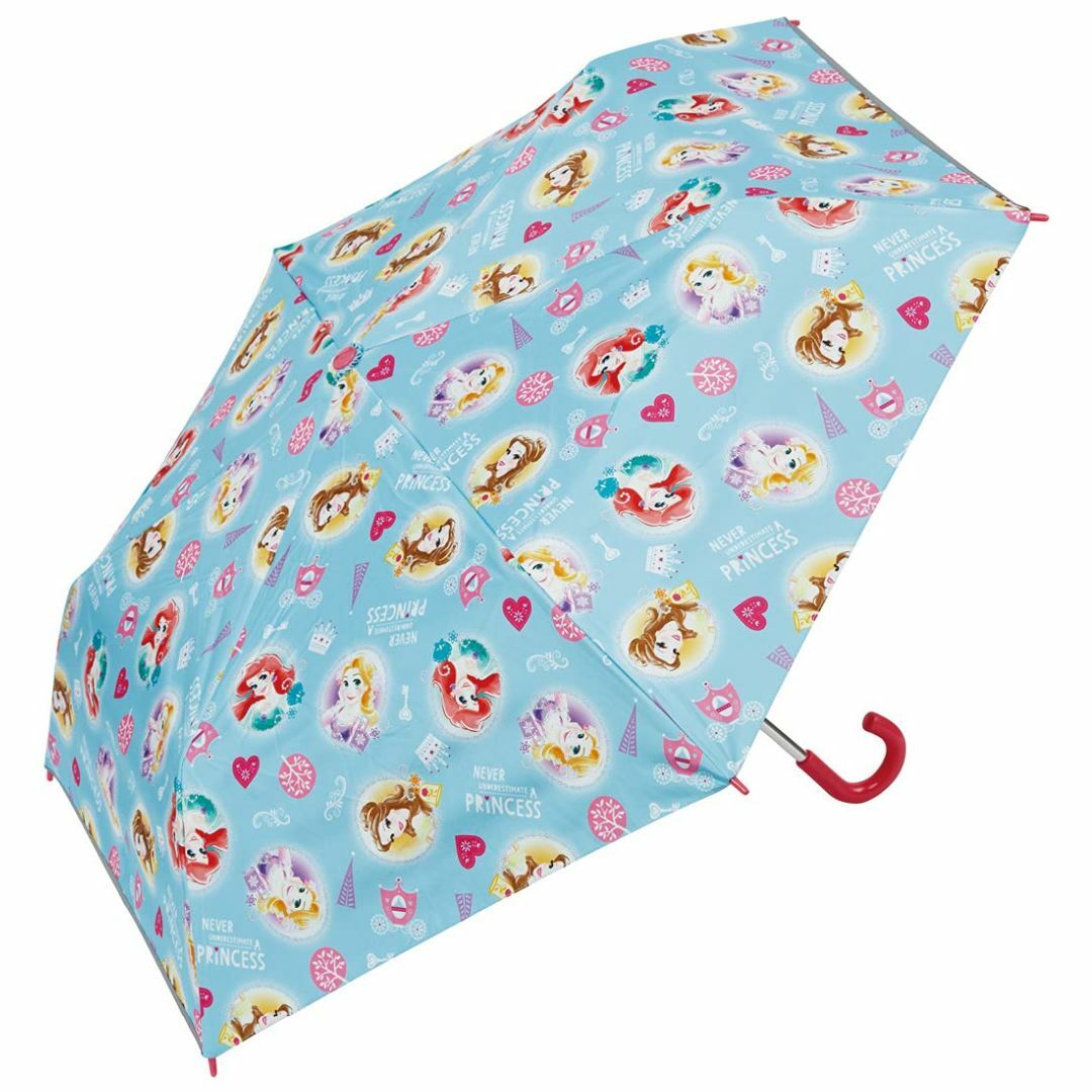 【色: プリンセス】子供用 プリンセス 日傘 折りたたみ 50cm 7~8才向け