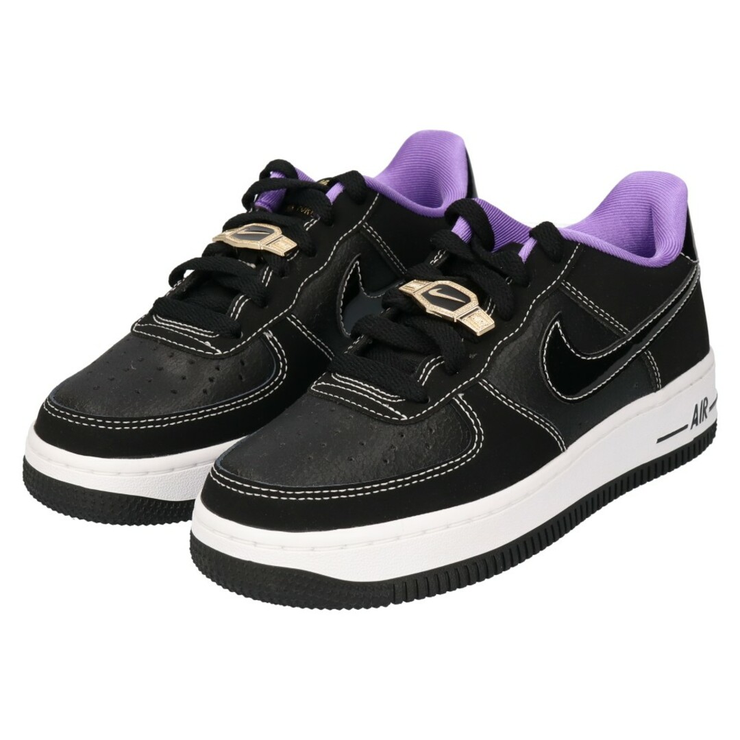 NIKE ナイキ GS AIR FORCE 1 LOW 07 LV8 WORLD CHAMP エアフォース 1 ワールドチャンプ ローカットスニーカー  ブラック US3.5Y/22.5cm DQ0300-001