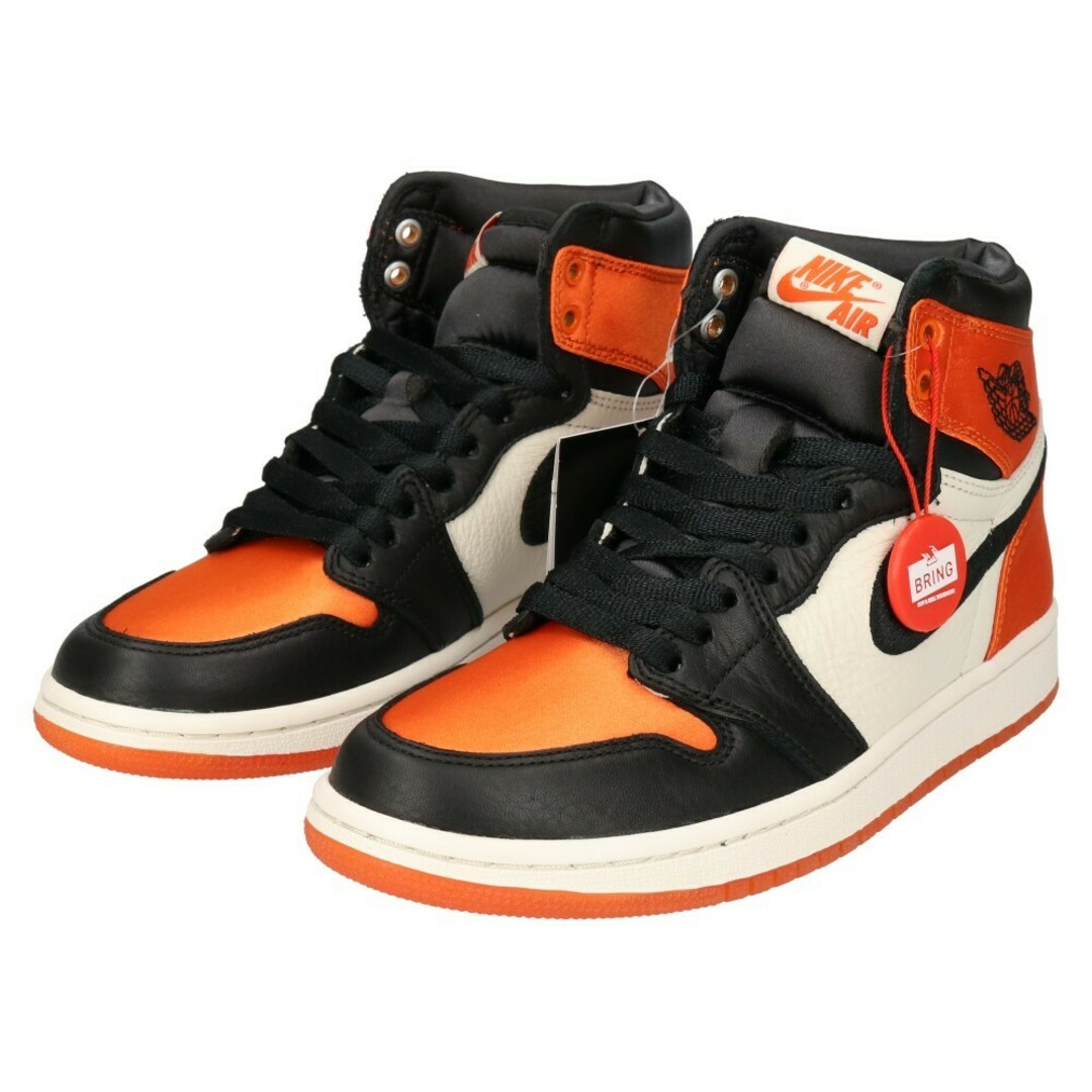 NIKE(ナイキ)のNIKE ナイキ WMNS AIR JORDAN 1 RE HI OG SL SATIN SHATTERED BACKBOARD ウィメンズ エアジョーダン1 レトロ ハイカットスニーカー サテン US6/23cm AV3725-010 レディースの靴/シューズ(スニーカー)の商品写真