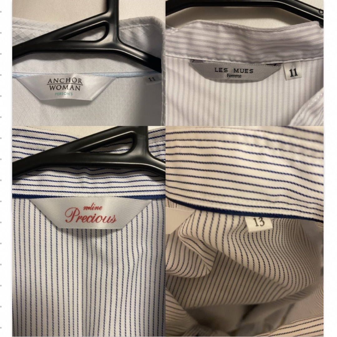 AOKI(アオキ)の半袖ワイシャツ   3着まとめ売り レディースのトップス(シャツ/ブラウス(半袖/袖なし))の商品写真